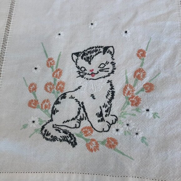 LOT of 6 Hand Embroidered Table Runners - Picture 13 of 16